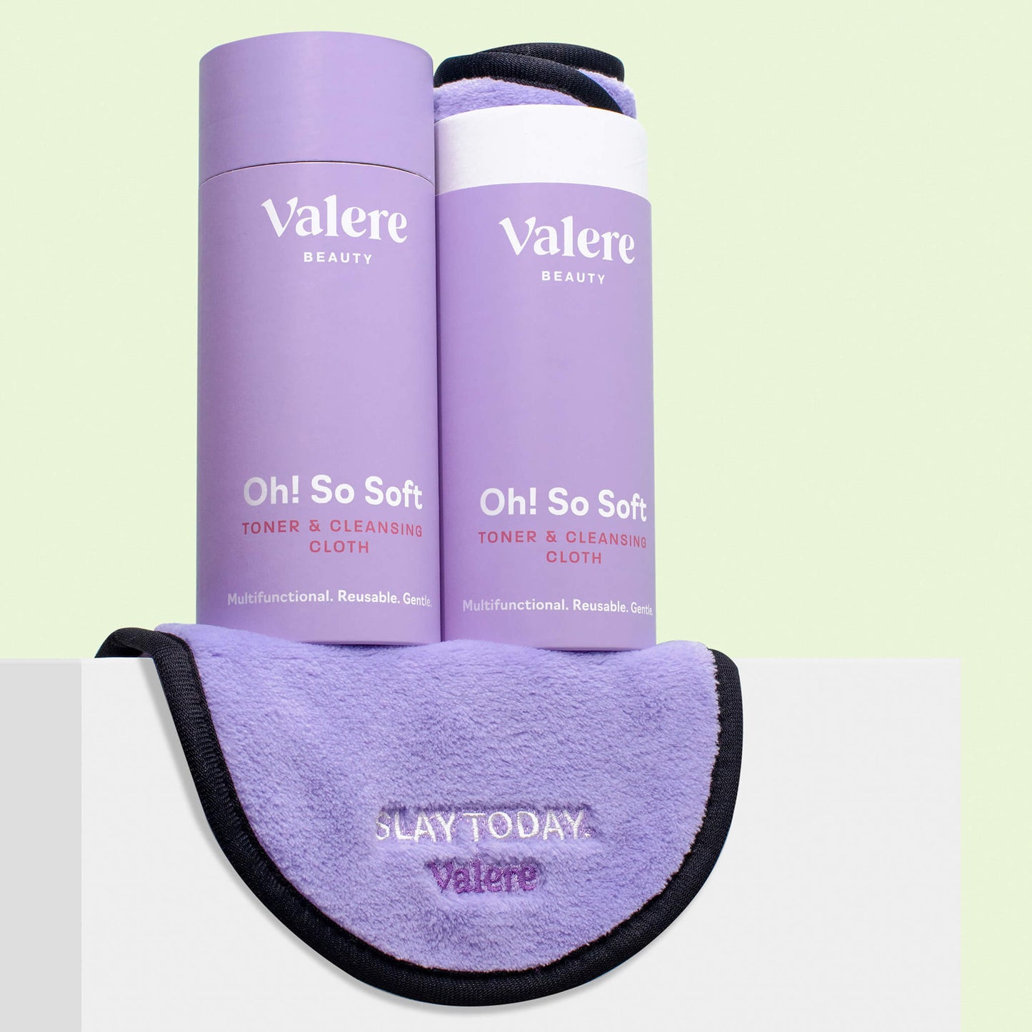 Valere Beauty Oh! So Soft Toner & Cleansing Cloth Microfiber Makeup Remover Cloth and Bamboo Cotton Toner Cloth Double Bundle